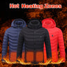 Gadgetglowers - Winter Heated Jacket USB Electric Cotton Coat Zip-up Heater Thermal Clothing Heating Vest For Men